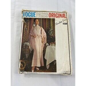 Vintage 1969 Vogue Paris Originals Sewing Pattern Christian Dior 2230 Size 12
